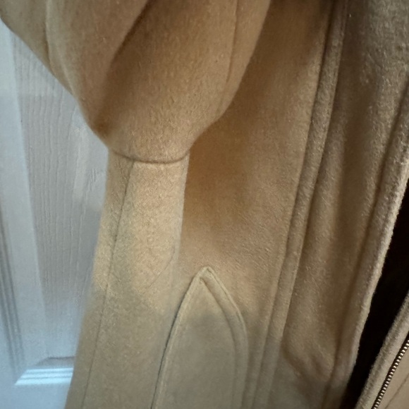 J Crew Womens Vail Faux Fur Trim Hooded Parka Coat Wool Blend J6178 Size 4 Petit - Picture 15 of 16